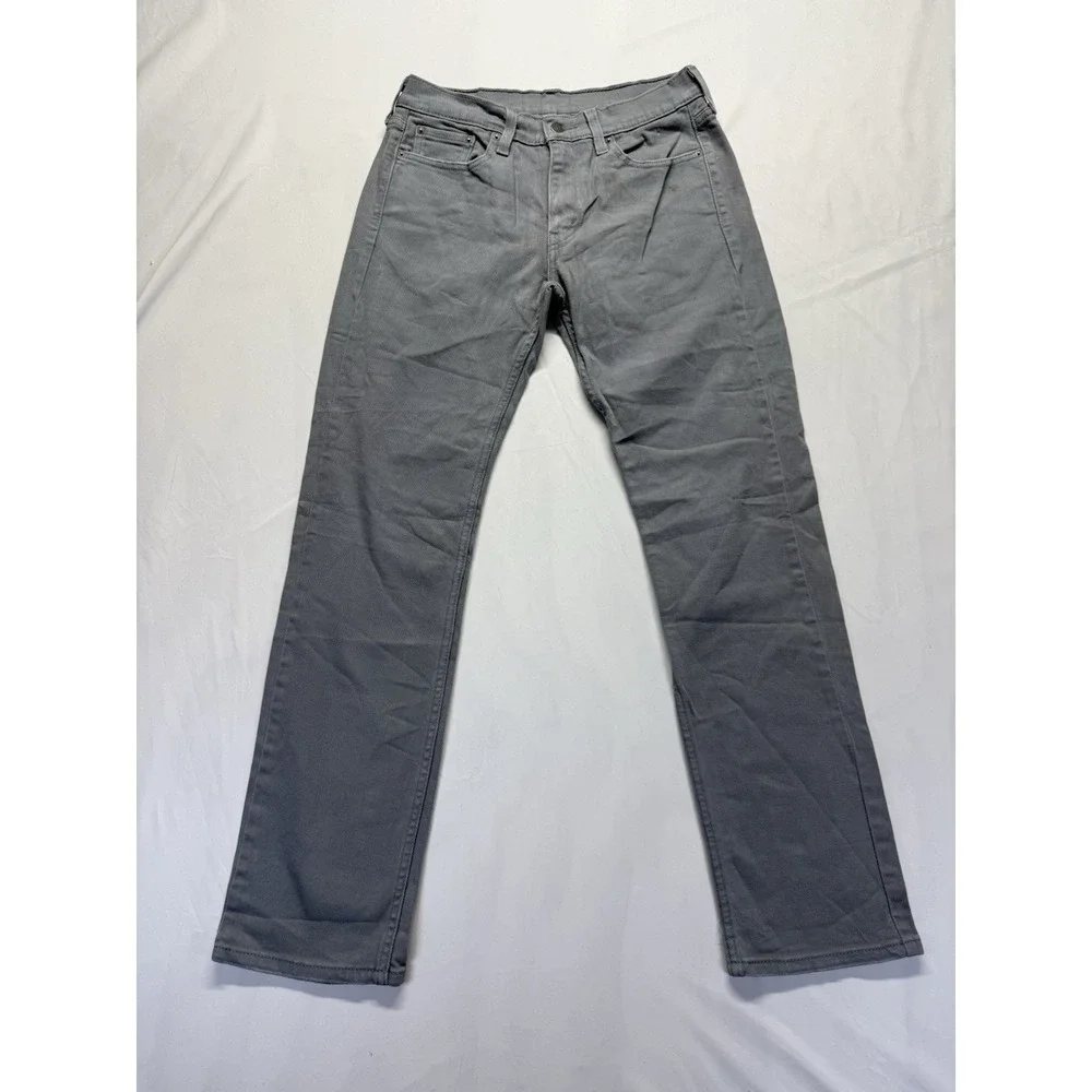 Levis 514 jeans Mens 30x32 Grey straight fit pants work casual Denim